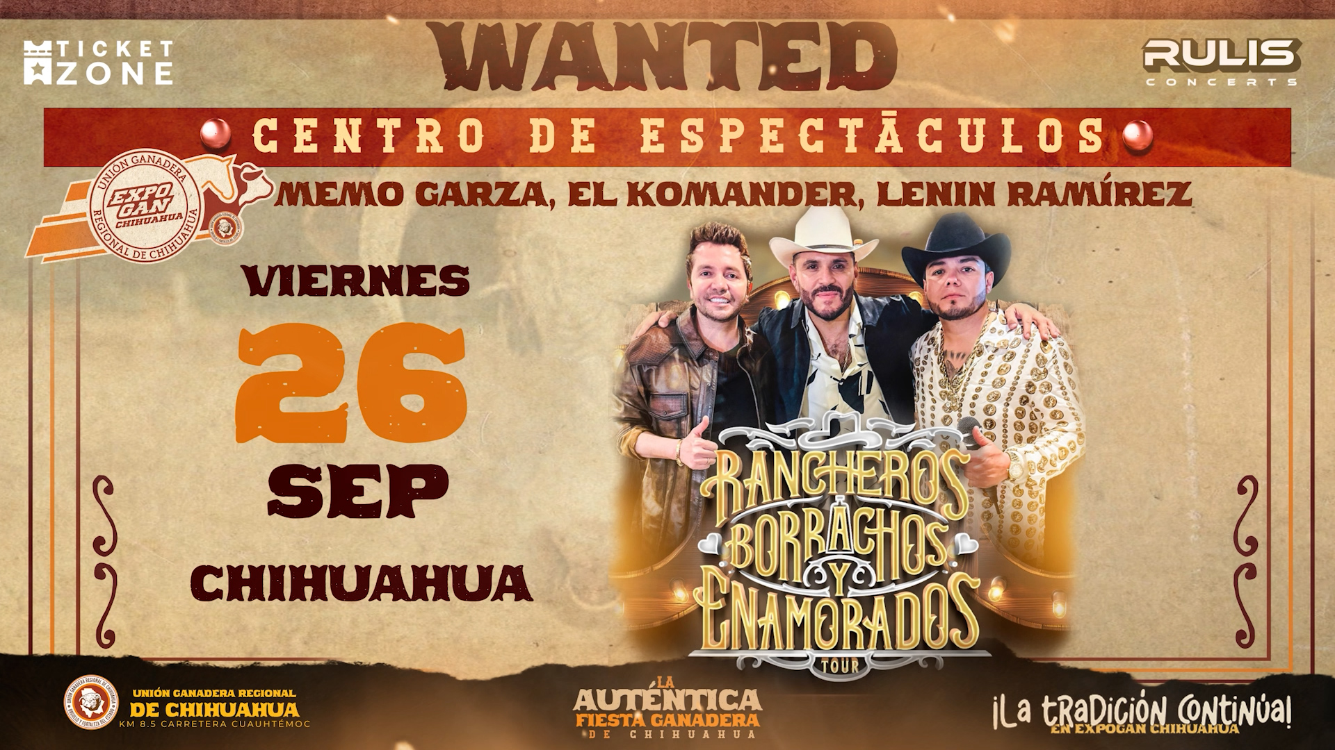 Rancheros, borrachos y enamorados TOUR CUU